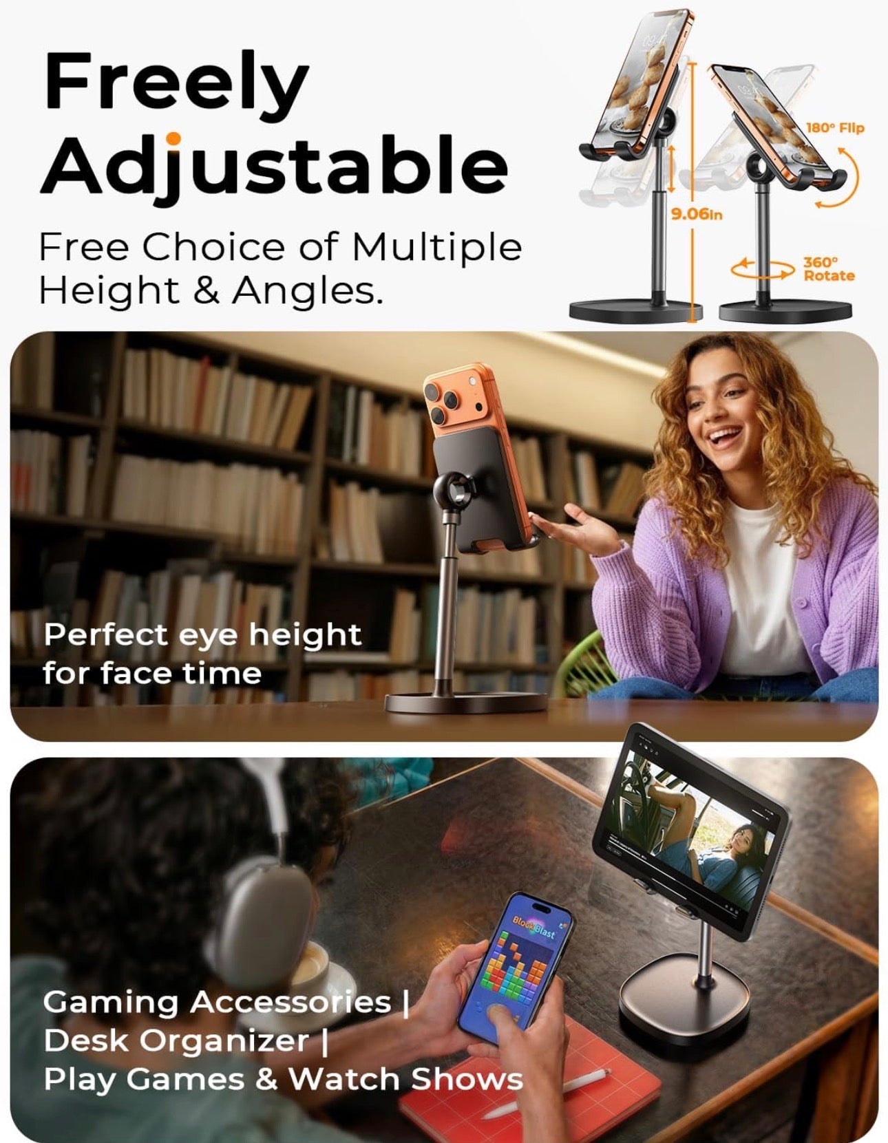 Cell Phone Stand Phone Holder for Desk