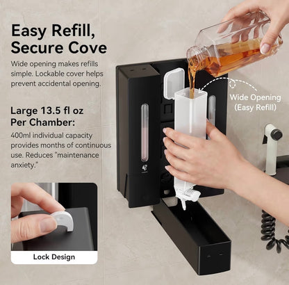 Shampoo and Conditioner Dispenser