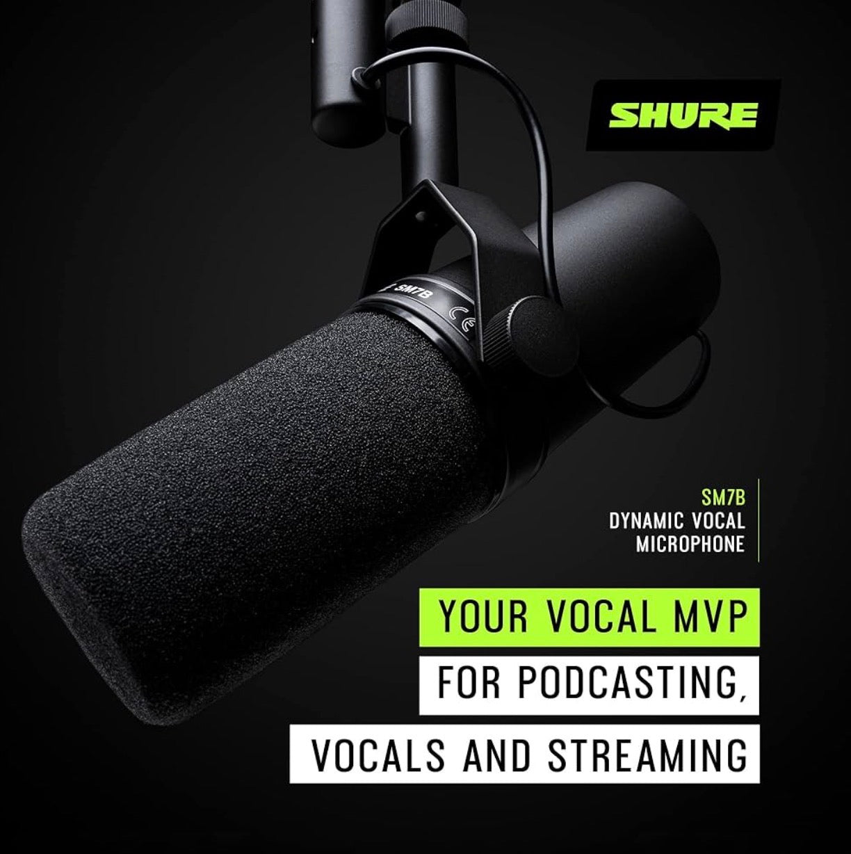 Shure SM7B Dynamic Studio Microphone