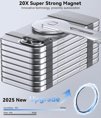 Magnetic Phone Holder for Laptop Designed for iPhone 17/16/15/14/13/12 MagSafe