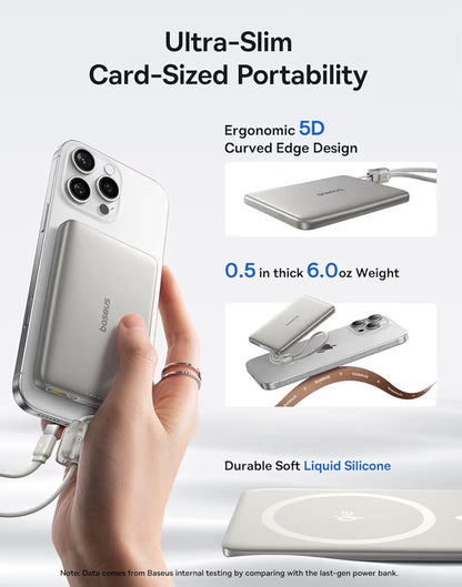 Baseus Picogo Qi2 15W Magsafe Portable Charger