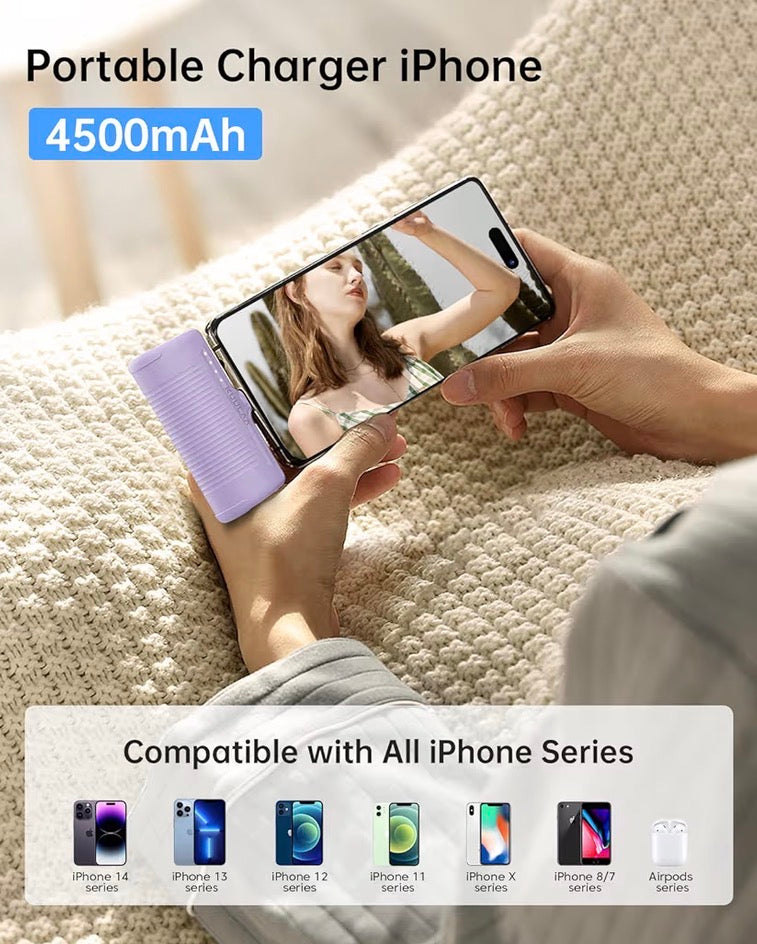 Portable Charger iPhone 4500mAh Mini Power Bank
