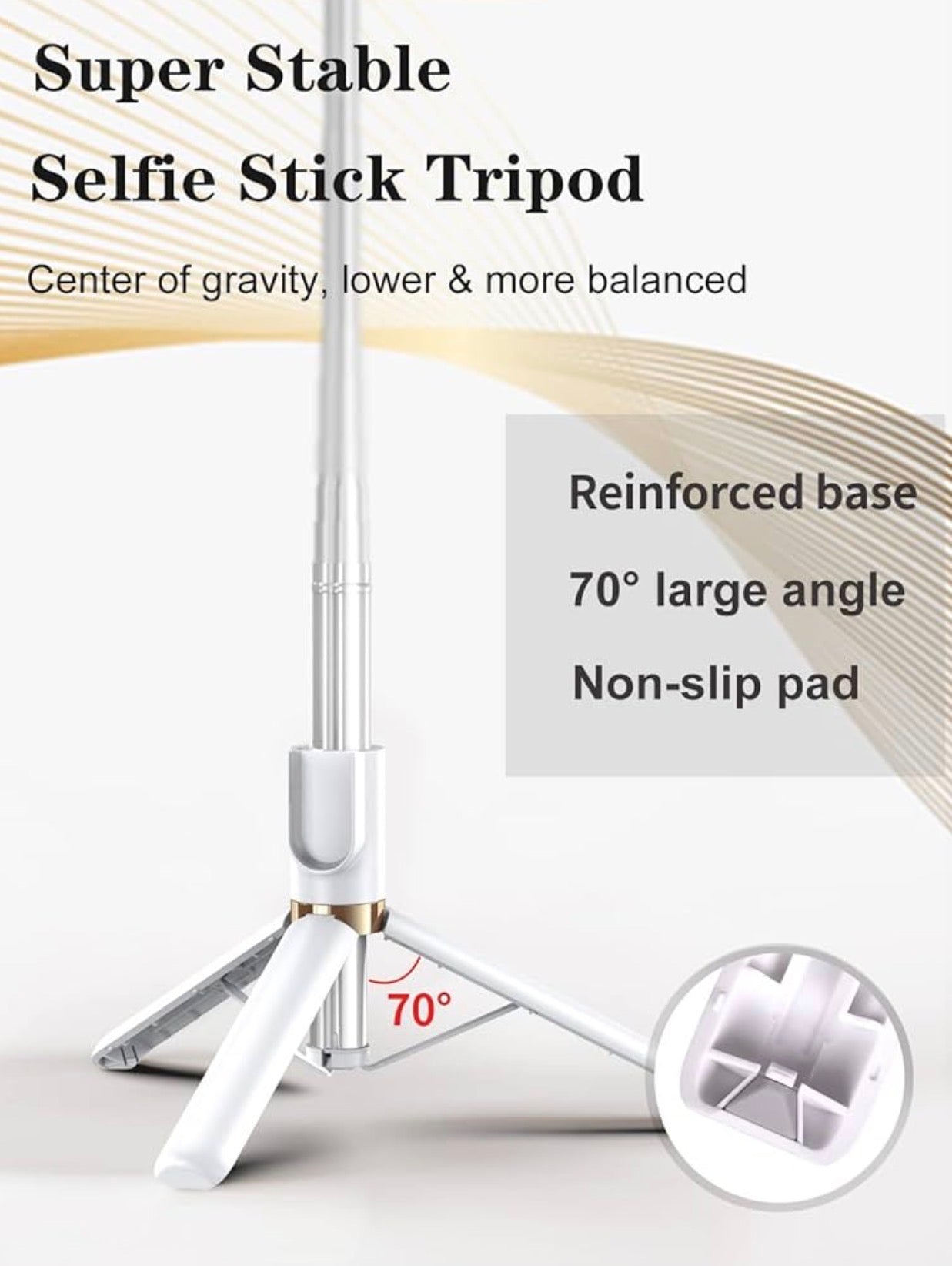 Selfie Stick Tripod with Wireless Remote